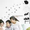 Flying Dandelion and Girl Wall Decals